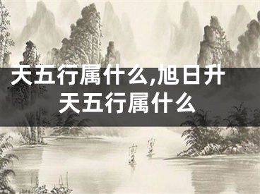 天五行属什么,旭日升天五行属什么