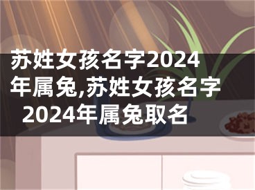 苏姓女孩名字2024年属兔,苏姓女孩名字2024年属兔取名