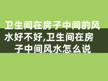 卫生间在房子中间的风水好不好,卫生间在房子中间风水怎么说