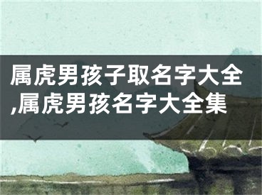 属虎男孩子取名字大全,属虎男孩名字大全集
