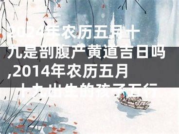 2024年农历五月十九是剖腹产黄道吉日吗,2014年农历五月十九出生的孩子五行
