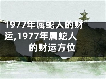1977年属蛇人的财运,1977年属蛇人的财运方位