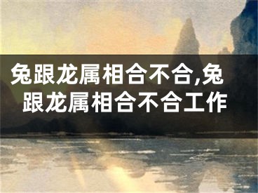兔跟龙属相合不合,兔跟龙属相合不合工作