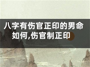 八字有伤官正印的男命如何,伤官制正印