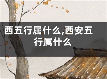 西五行属什么,西安五行属什么