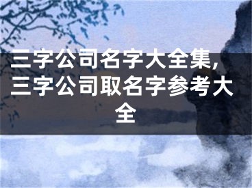 三字公司名字大全集,三字公司取名字参考大全