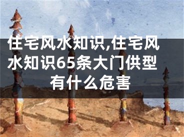住宅风水知识,住宅风水知识65条大门供型有什么危害