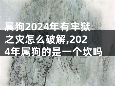 属狗2024年有牢狱之灾怎么破解,2024年属狗的是一个坎吗