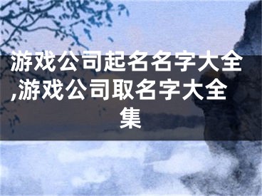 游戏公司起名名字大全,游戏公司取名字大全集