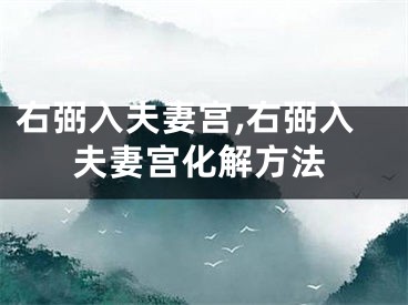右弼入夫妻宫,右弼入夫妻宫化解方法