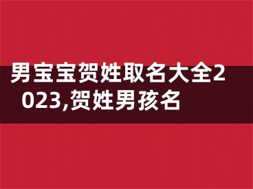 男宝宝贺姓取名大全2023,贺姓男孩名