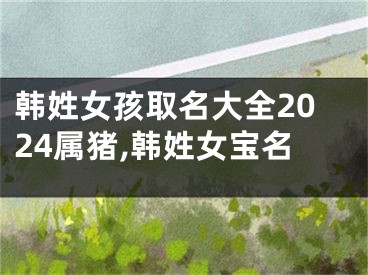 韩姓女孩取名大全2024属猪,韩姓女宝名