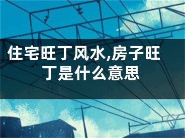 住宅旺丁风水,房子旺丁是什么意思