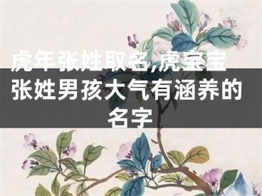 虎年张姓取名,虎宝宝张姓男孩大气有涵养的名字