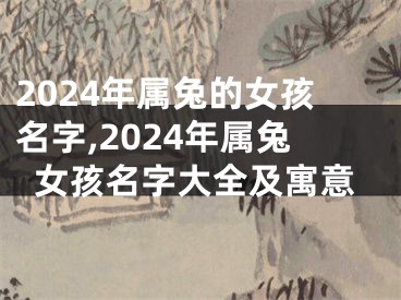 2024年属兔的女孩名字,2024年属兔女孩名字大全及寓意