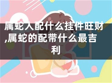 属蛇人配什么挂件旺财,属蛇的配带什么最吉利
