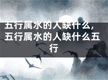五行属水的人缺什么,五行属水的人缺什么五行