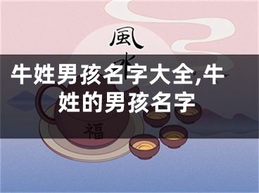 牛姓男孩名字大全,牛姓的男孩名字