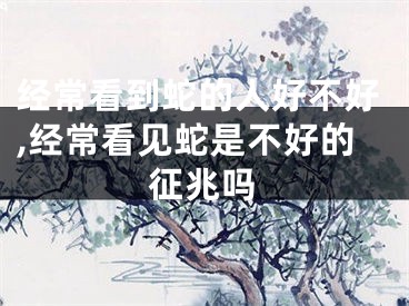 经常看到蛇的人好不好,经常看见蛇是不好的征兆吗