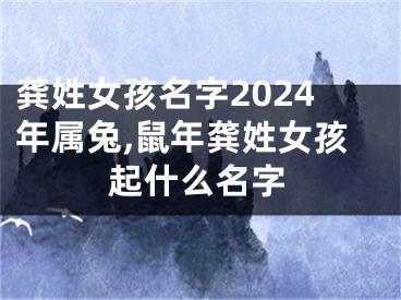 龚姓女孩名字2024年属兔,鼠年龚姓女孩起什么名字