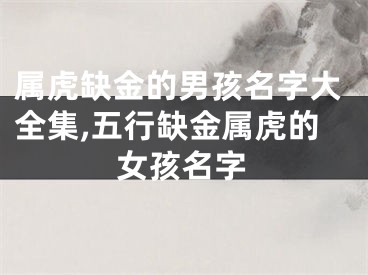属虎缺金的男孩名字大全集,五行缺金属虎的女孩名字