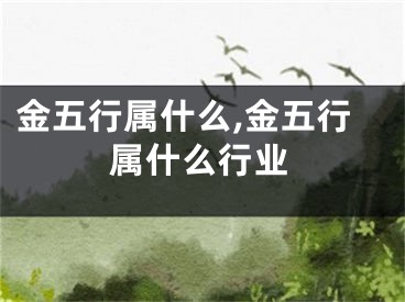 金五行属什么,金五行属什么行业