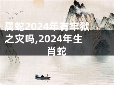 属蛇2024年有牢狱之灾吗,2024年生肖蛇