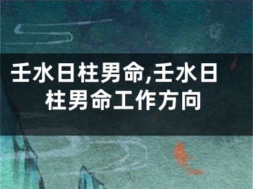 壬水日柱男命,壬水日柱男命工作方向