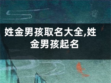 姓金男孩取名大全,姓金男孩起名