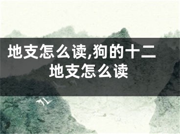 地支怎么读,狗的十二地支怎么读