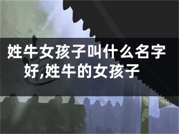 姓牛女孩子叫什么名字好,姓牛的女孩子