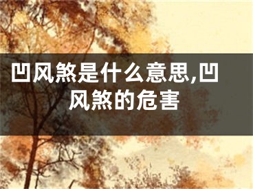 凹风煞是什么意思,凹风煞的危害