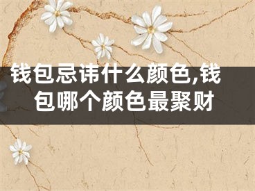 钱包忌讳什么颜色,钱包哪个颜色最聚财