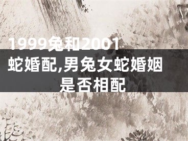 1999兔和2001蛇婚配,男兔女蛇婚姻是否相配