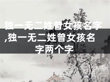 独一无二姓曾女孩名字,独一无二姓曾女孩名字两个字