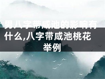 男八字带咸池的影响有什么,八字带咸池桃花举例
