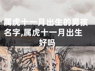 属虎十一月出生的男孩名字,属虎十一月出生好吗