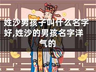 姓沙男孩子叫什么名字好,姓沙的男孩名字洋气的