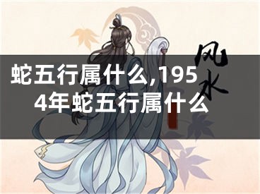 蛇五行属什么,1954年蛇五行属什么
