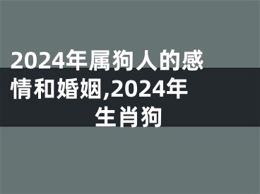 2024年属狗人的感情和婚姻,2024年生肖狗