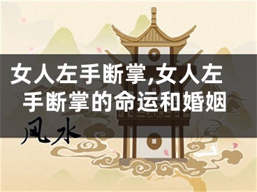 女人左手断掌,女人左手断掌的命运和婚姻