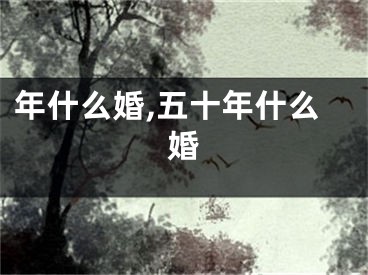 年什么婚,五十年什么婚