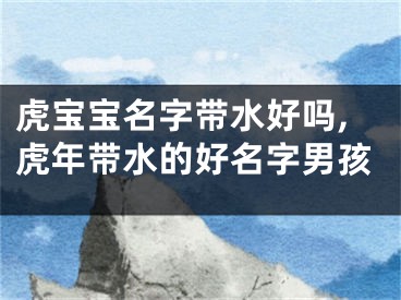 虎宝宝名字带水好吗,虎年带水的好名字男孩