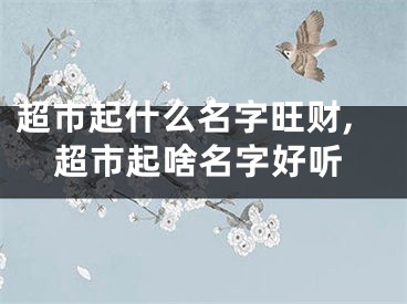 超市起什么名字旺财,超市起啥名字好听