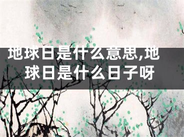 地球日是什么意思,地球日是什么日子呀