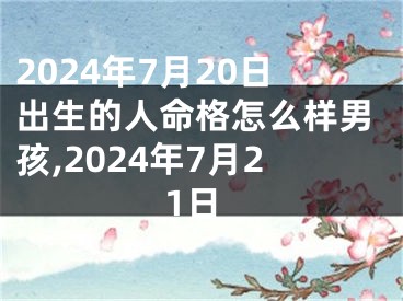 2024年7月20日出生的人命格怎么样男孩,2024年7月21日