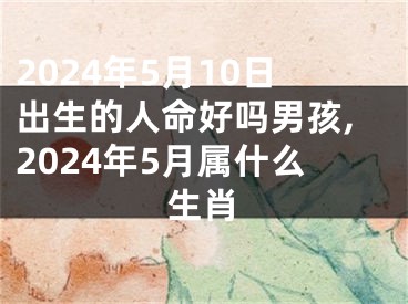 2024年5月10日出生的人命好吗男孩,2024年5月属什么生肖
