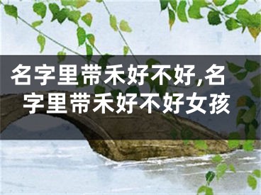 名字里带禾好不好,名字里带禾好不好女孩