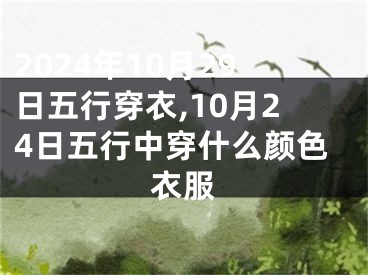 2024年10月29日五行穿衣,10月24日五行中穿什么颜色衣服