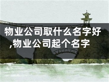 物业公司取什么名字好,物业公司起个名字